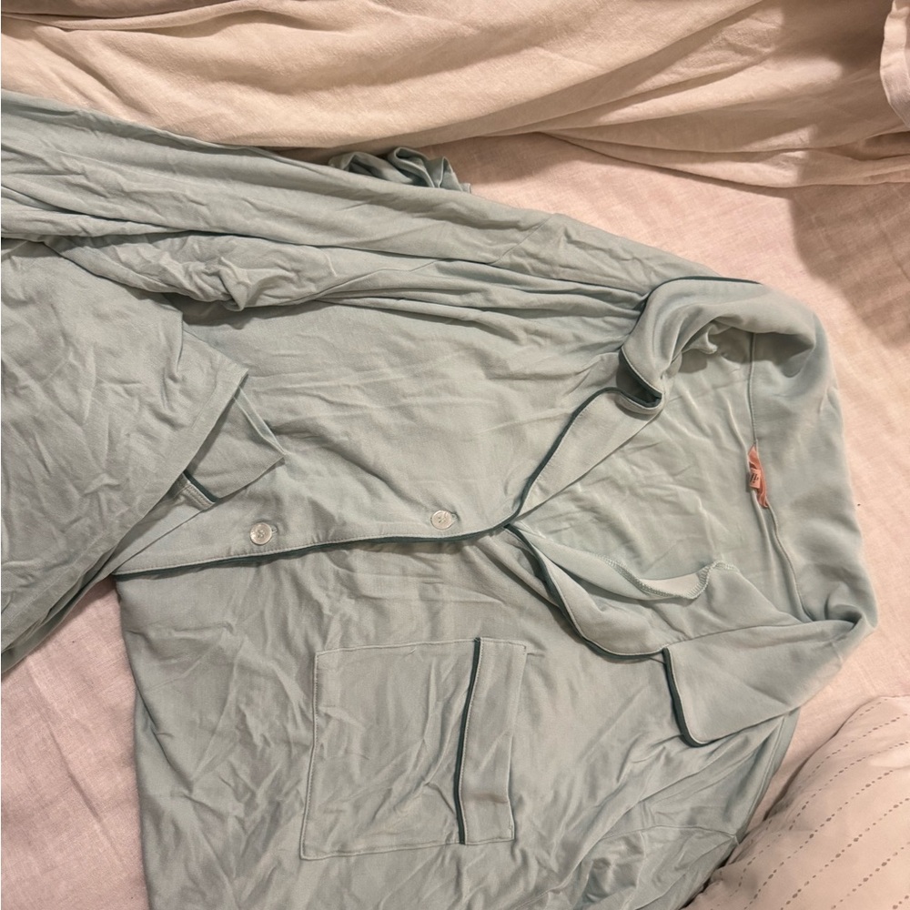 Eberjey Women's Light Blue Pajama Top